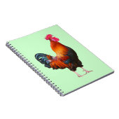 Rooster Crowing-Notebook Notizblock (Rechte Seite)