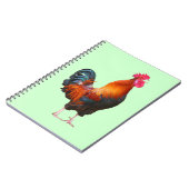 Rooster Crowing-Notebook Notizblock (Linke Seite)