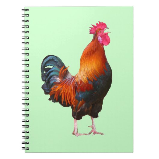 Rooster Crowing-Notebook Notizblock (Vorderseite)
