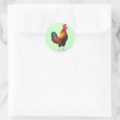 Rooster Crowing Stickers (Tasche)