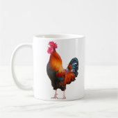 Rooster Crowing-Tasse Kaffeetasse (Links)