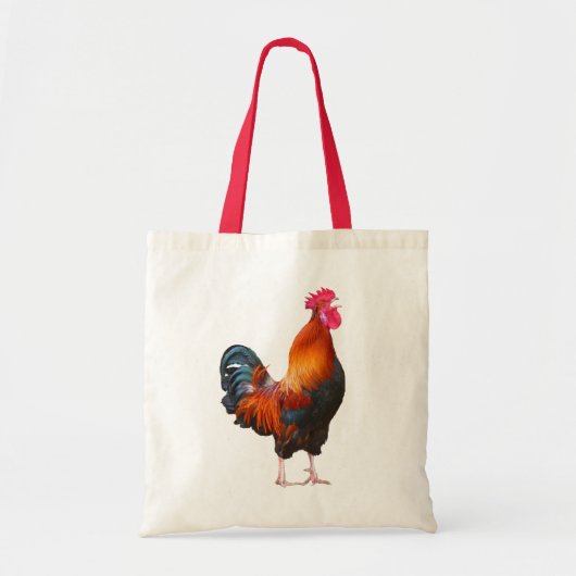 Rooster Crowing Toag Tragetasche (Vorne)