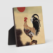 Rooster Crowing von Ito Jakuchu Fotoplatte (Vorderseite)