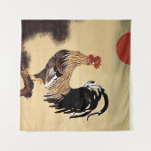 Rooster Crowing von Ito Jakuchu Wandteppich (Vorderseite (Horizontal))