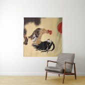 Rooster Crowing von Ito Jakuchu Wandteppich (Beispiel (Horizontal))