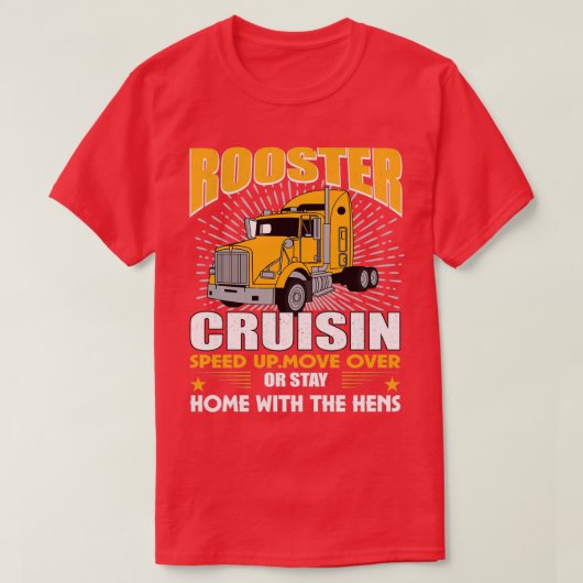 Rooster Cruisup beschleunigen T-Shirt (Design vorne)