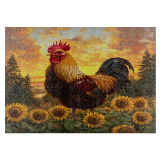 Rooster Cutting Board Schneidebrett (Vorderseite)