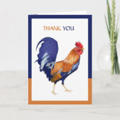 Rooster Dankeschön Karte (Vorderseite)