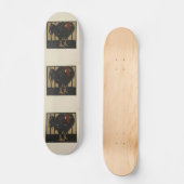 Rooster - Darstellung der quadratischen Tiere Skateboard (Vorderseite)