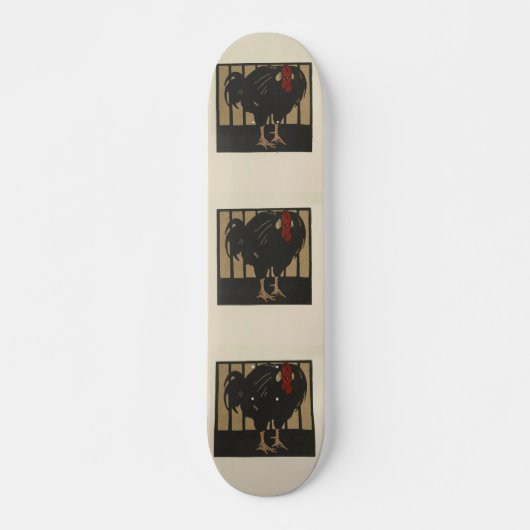 Rooster - Darstellung der quadratischen Tiere Skateboard (Vorne)