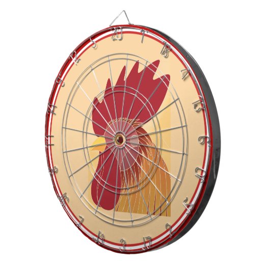 Rooster Dartscheibe (Vorderseite rechts)