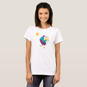 Rooster, der König des Barns T-Shirt (Vorne ganz)