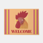 Rooster Doormat Fußmatte (Vorderseite)
