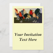 Rooster Dream Team Einladung (Vorne/Hinten)