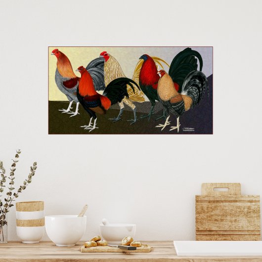 Rooster Dream Team Poster (Küche)