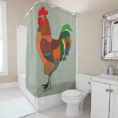 Rooster Duschvorhang (Beispiel)