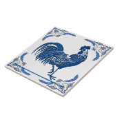 Rooster, Dutch Delft Look Fliese (Seite)