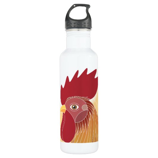 Rooster Edelstahlflasche (Vorderseite)