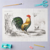 Rooster Ephemera Decoupage Vintag Farm Chicken Seidenpapier (Basteln)