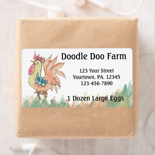 Rooster-Etikett (Insitu)