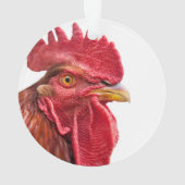 Rooster Face Ornament (Rückseite)