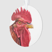 Rooster Face Ornament (Vorderseite)