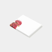 Rooster Face Post-it Klebezettel (angewinkelt)