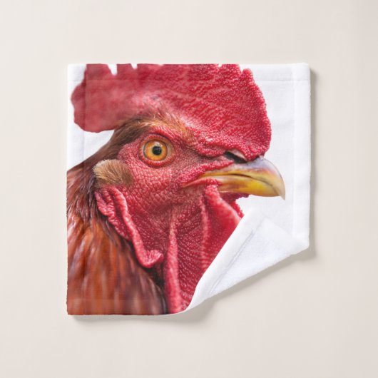 Rooster Face Waschlappen (Waschlappen)