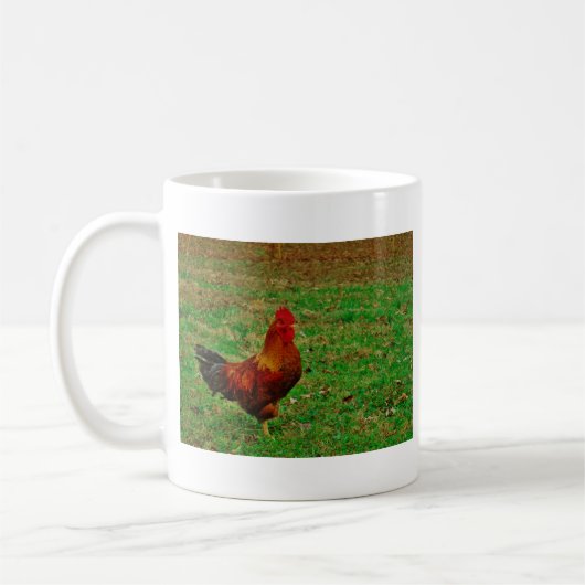 Rooster Facing right Kaffeetasse (Links)