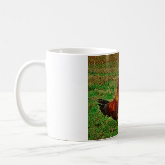 Rooster Facing right Kaffeetasse (Links)