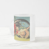 Rooster Family Fine Art Tasse (Vorderseite Links)