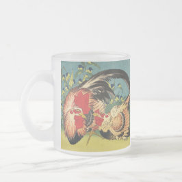 Rooster Family Fine Art Tasse