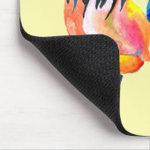 Rooster farbige Aquarellbilder Mousepad (Ecke)