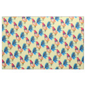 Rooster farbige Aquarellbilder Stoff (Fat Quarter (45,7 x 55,9 cm))