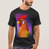 Rooster-farbiger T - Shirt (Vorderseite)