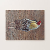 Rooster Farm Free Range Chicken Art Puzzle (Horizontal)