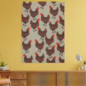 Rooster Farm Leinwanddruck (Insitu (Wohnzimmer))