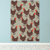 Rooster Farm Leinwanddruck (Insitu (Holzboden))