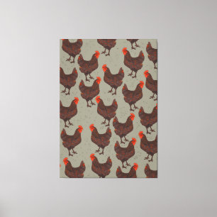 Rooster Farm Leinwanddruck