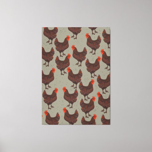 Rooster Farm Leinwanddruck (Vorderseite)