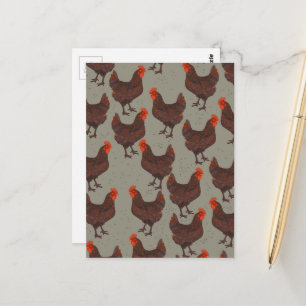 Rooster Farm Postkarte