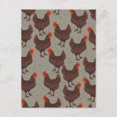 Rooster Farm Postkarte (Vorderseite)