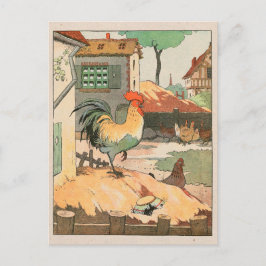 Rooster Farm Yard Postkarte