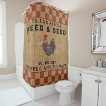 Rooster FARMHOUSE Burlap personalisiert