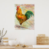Rooster Fine Art Poster (Küche)