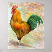 Rooster Fine Art Poster (Vorne)