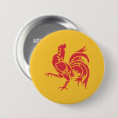 Rooster (Flagge Walloniens) Button (Vorne & Hinten)