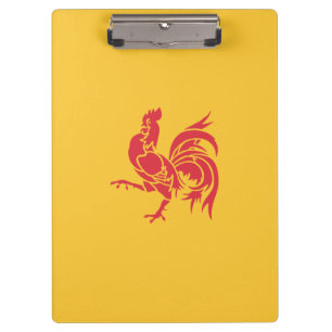 Rooster (Flagge Walloniens) Klemmbrett