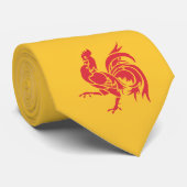 Rooster (Flagge Walloniens) Krawatte (Gerollt)