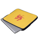 Rooster (Flagge Walloniens) Laptopschutzhülle (Vorne Knopf)
